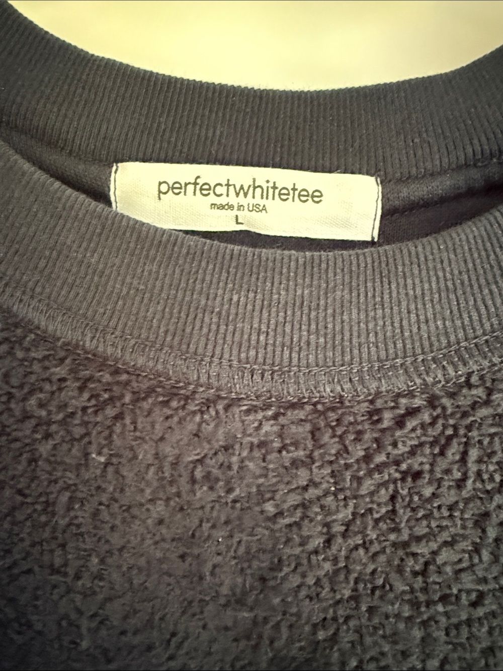 perfectwhitetee ziggy navy sweatshirt size Large - Picture 2 of 6